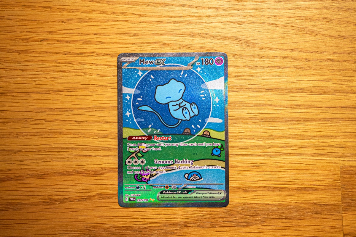 Mew ex 232 Paldean Fates Full Art Pokemon Card For Sale Mint Condition